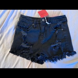 Black jean shorts BRAND NEW
